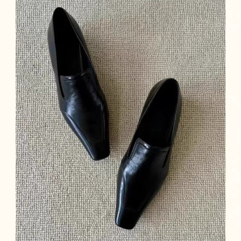Women Shoes Size - รองเท้าส้นเตี้ยทรงเหลี่ยมแบบสวม รุ่นใหม่สำหรับฤดูร้อน พื้นนุ่ม