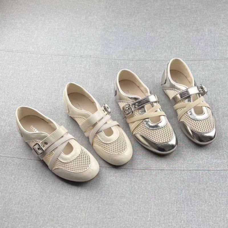 Women Shoes Size - รองเท้าผ้าใบแบบสานรุ่นใหม่ 2026 สำหรับฤดูใบไม้ผลิและฤดูร้อน พร้อมหัวเข็มขัด กันลื่น สวมใส่สบาย