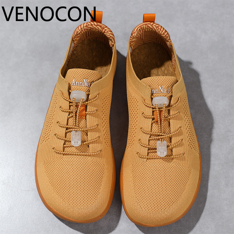 Women'S Shoes With Wide Toe Box - รองเท้าผ้าใบ VENOCON แบบสวม ไม่มีเชือก หัวรองเท้ากว้าง ดีไซน์มินิมอล