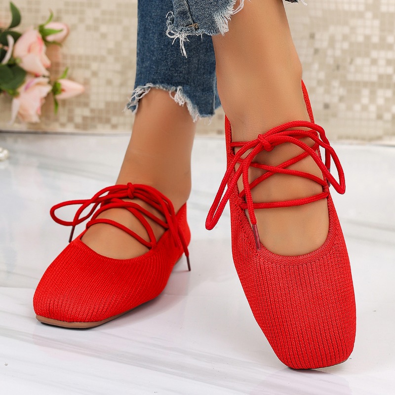 Women Shoes Size - รองเท้าสไตล์แมรี่เจนแบบฝรั่งเศส รุ่นใหม่ประจำฤดูร้อนปี 2026 ระบายอากาศได้ดี น้ำหนักเบา ดีไซน์บัลเลต์