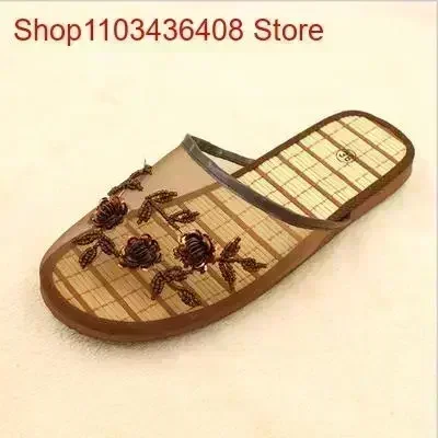 Loafer Flat Women - ผู้หญิงดอกไม้รองเท้าแตะ Flip Flop Loafers สุภาพสตรี Mules