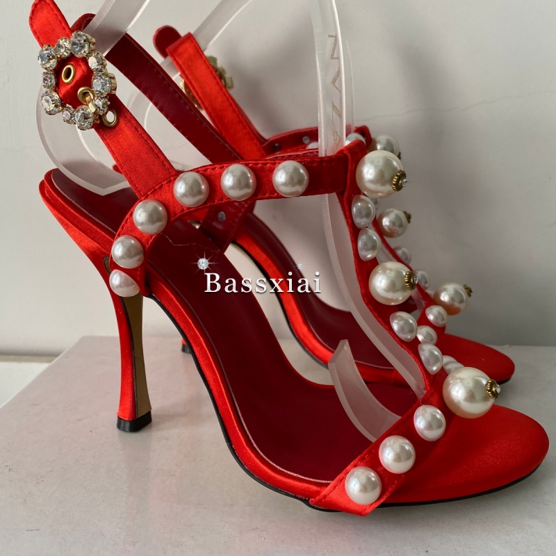 รองเท้าส้นเข็มแบบมีสายรัดข้อเท - Strappy Heeled Sandals บทวิจารณ์และราคา