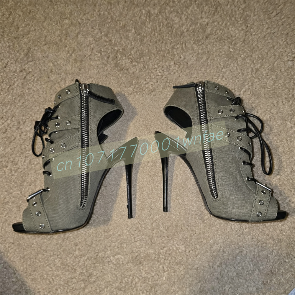 รองเท้าส้นสูงแบบสายรัดสำหรับผู - Strappy Heeled Sandals บทวิจารณ์และราคา