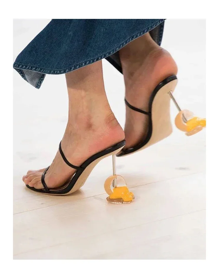 ฤดูร้อน Strappy รองเท้าแตะเปิด - Strappy Heeled Sandals บทวิจารณ์และราคา