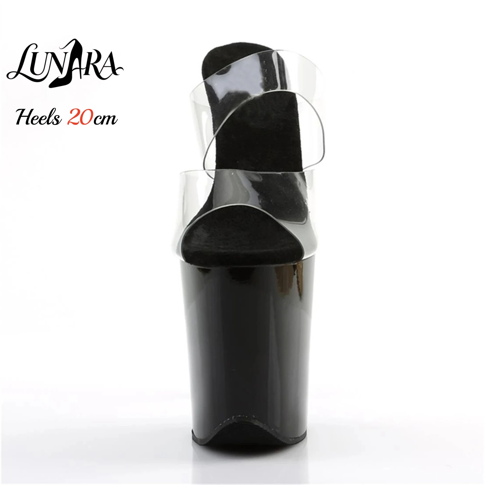 รองเท้าส้นสูงแบบสไลด์พลาสติกใส - Strappy Heeled Sandals บทวิจารณ์และราคา