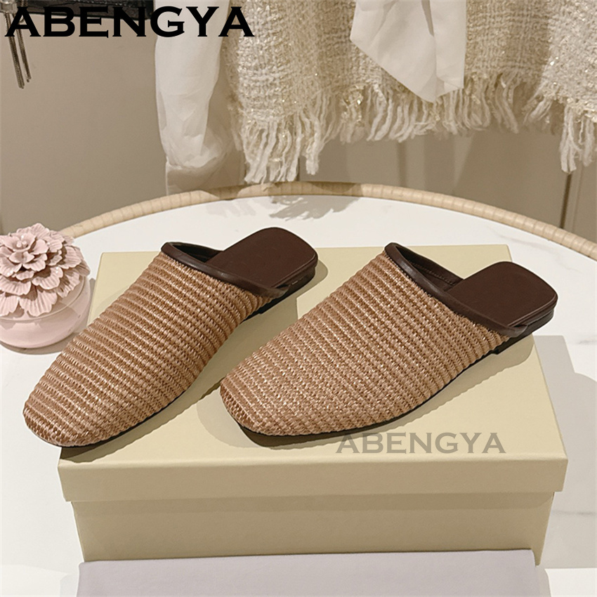 รองเท้าสลิปเปอร์แบบสวมหัวมน ผ้ - Loafer Flat Women บทวิจารณ์และราคา
