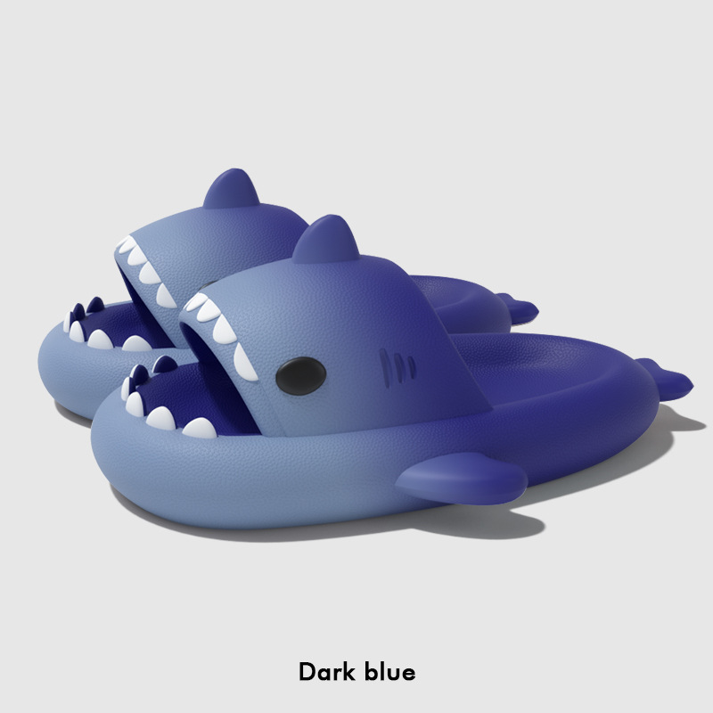 น่ารักการ์ตูน Shark รองเท้าแตะ - Women'S Shoes To Men'S Size บทวิจารณ์และราคา