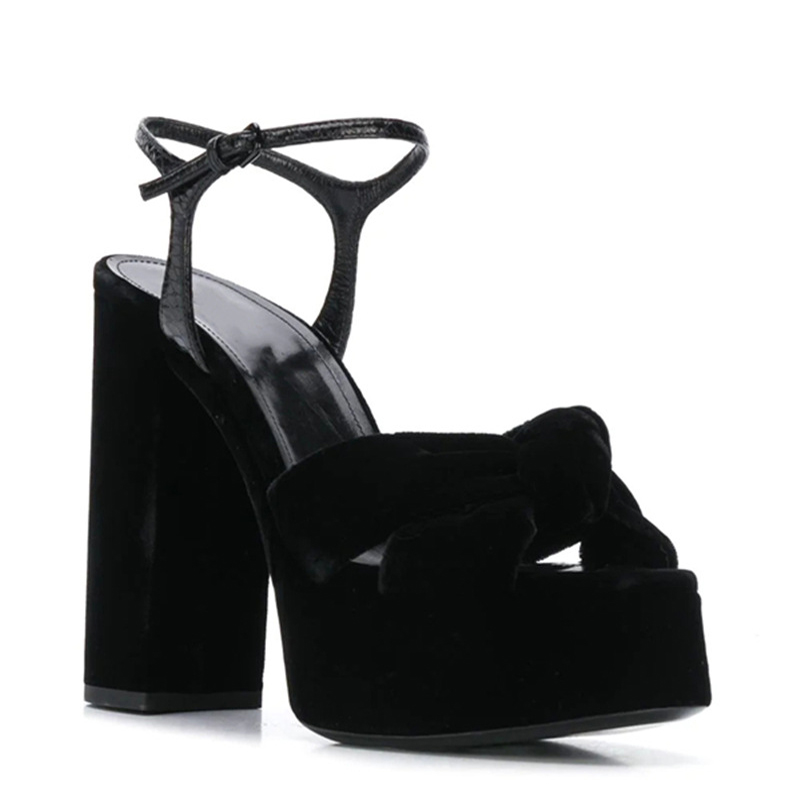 รองเท้าส้นตึกแบบเปิดนิ้วเท้าสี - Women'S Shoes Burgundy บทวิจารณ์และราคา