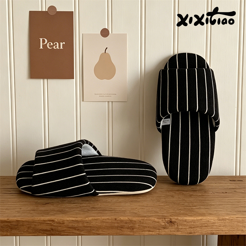 รองเท้าแตะในบ้านลายทาง XIXITIA - Women'S Shoes To Men'S Size บทวิจารณ์และราคา