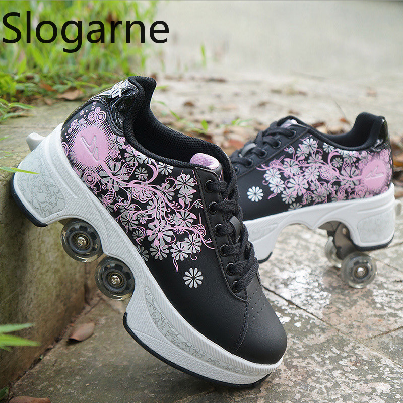 รองเท้าสเก็ตแบบมีล้อ 4 ล้อ สำห - Women'S Shoes To Men'S Size บทวิจารณ์และราคา