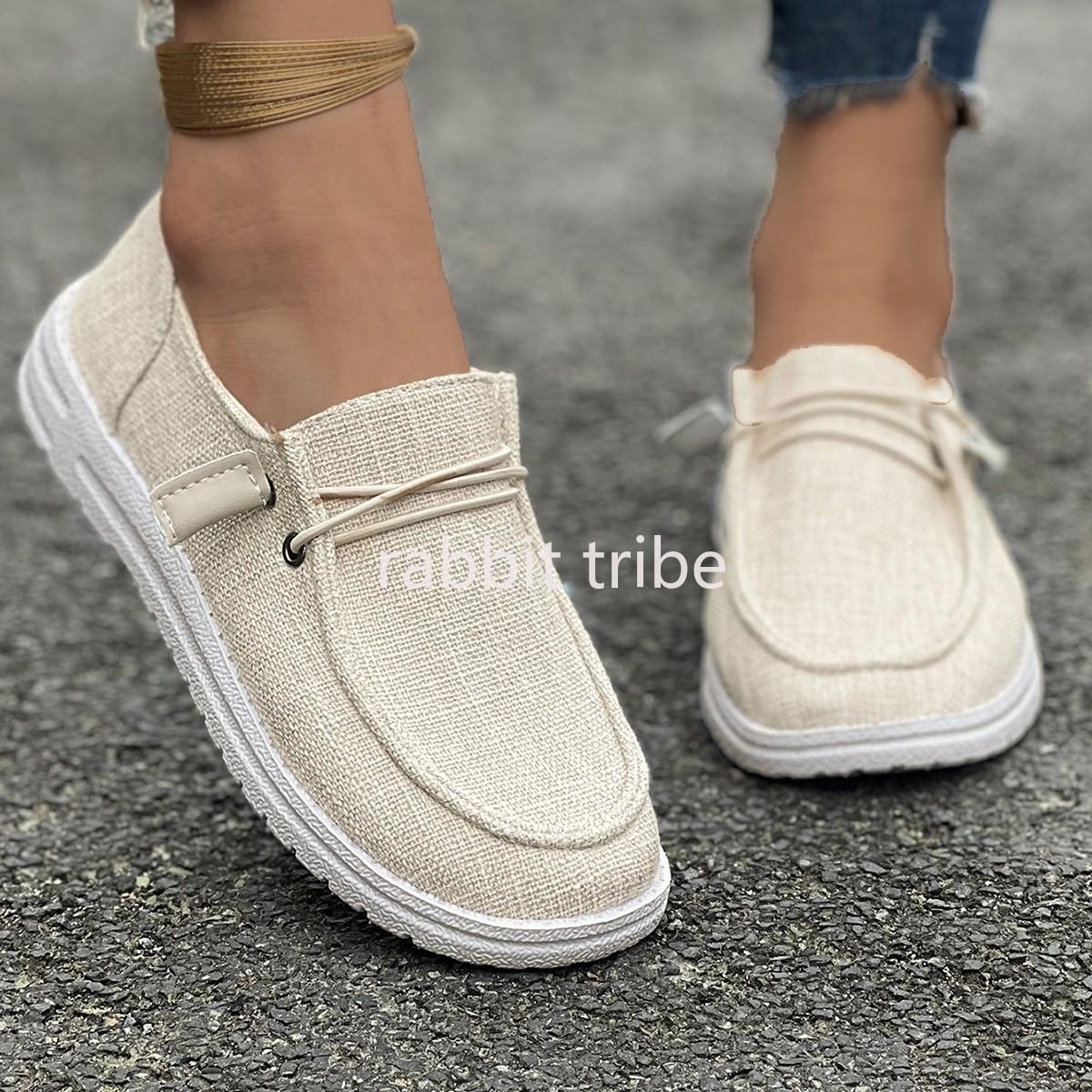 รองเท้าผ้าใบแฟชั่นลำลองสไตล์สป - Loafer Flat Women บทวิจารณ์และราคา