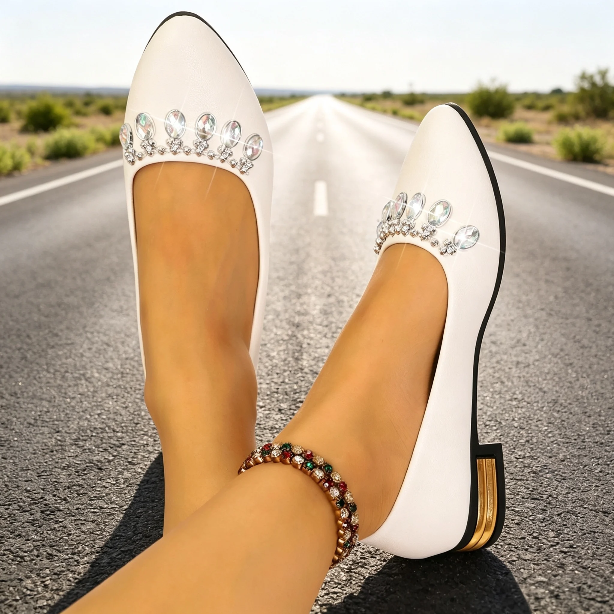 รองเท้าส้นแบนสำหรับผู้หญิง หัว - Loafer Flat Women บทวิจารณ์และราคา