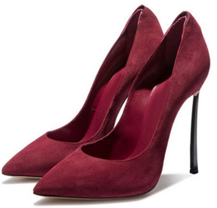 รองเท้าส้นสูงปลายแหลมแบบสวม ส้ - Women'S Shoes Burgundy บทวิจารณ์และราคา