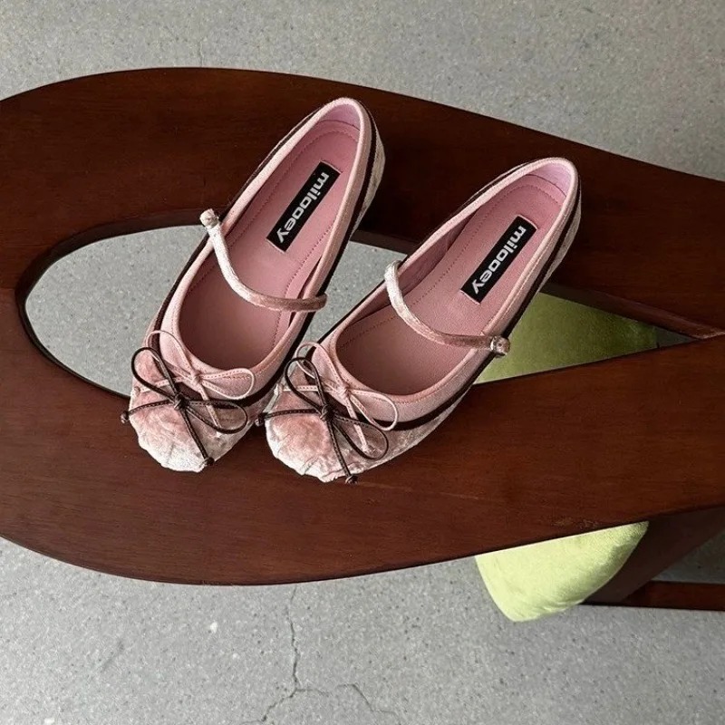 รองเท้าบัลเล่ต์ทรงกลมพื้นเรียบ - Women Shoes Size บทวิจารณ์และราคา