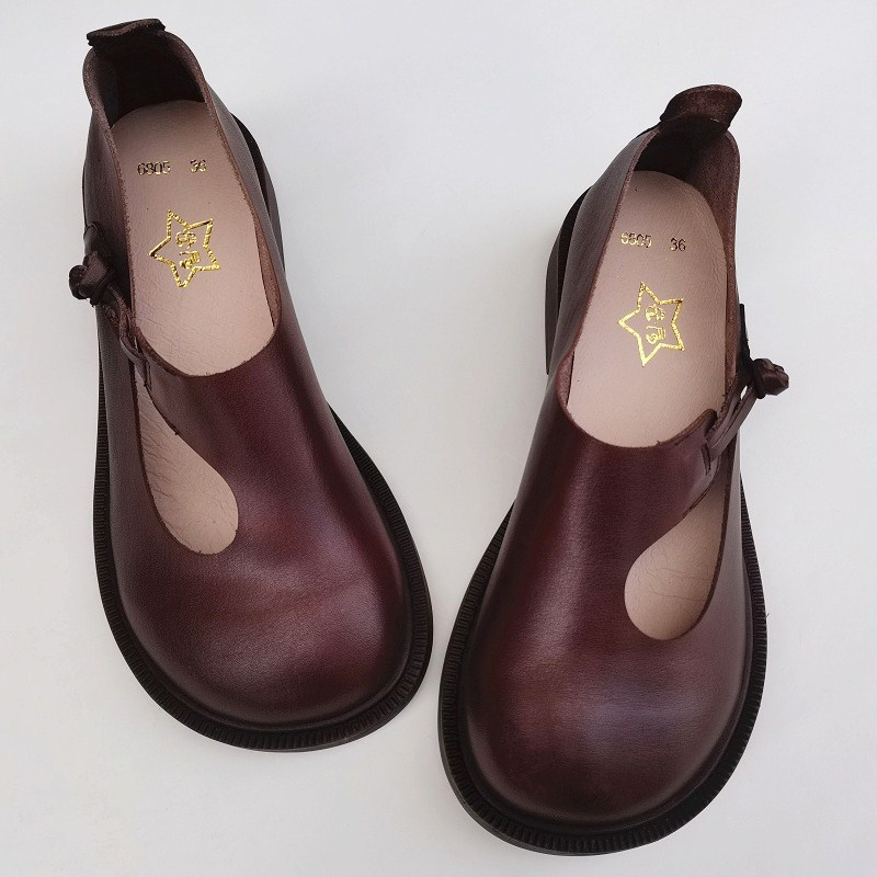 Careaymade-รองเท้าสตรีหนังแท้ร - Women Shoes Size บทวิจารณ์และราคา