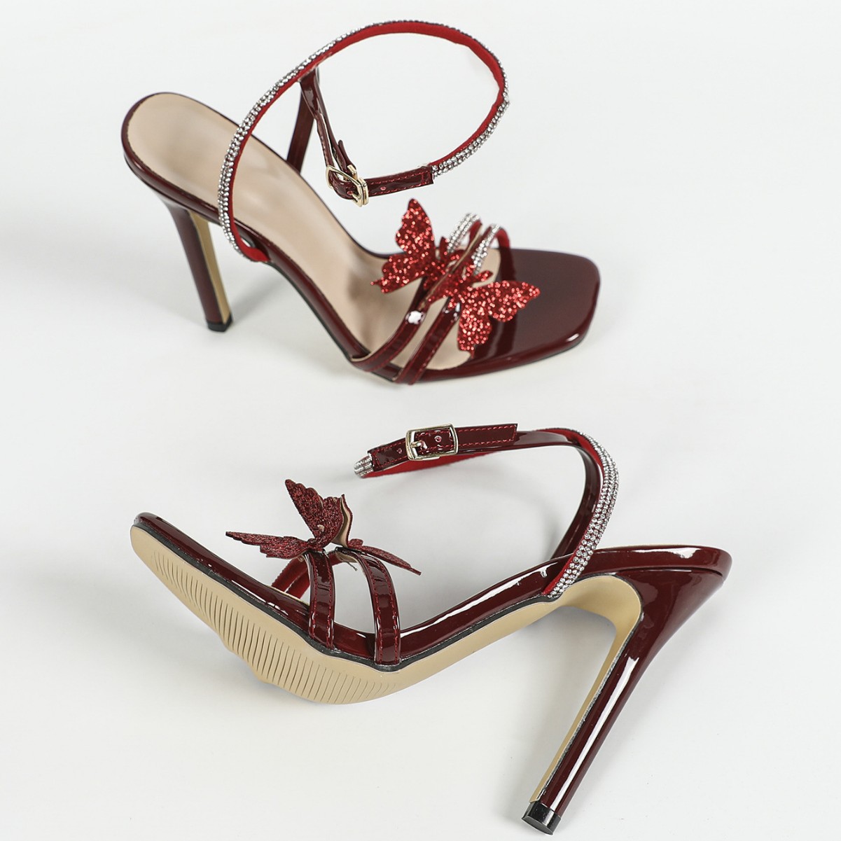 รองเท้าส้นสูงผู้หญิงแบบส้นเข็ม - Women'S Shoes Burgundy บทวิจารณ์และราคา