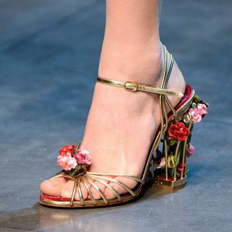 Luxury Bird Cage ผู้หญิงรองเท้ - Strappy Heeled Sandals บทวิจารณ์และราคา