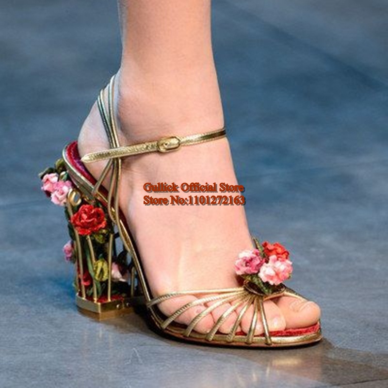 Luxury Bird Cage ผู้หญิงรองเท้ - Strappy Heeled Sandals บทวิจารณ์และราคา
