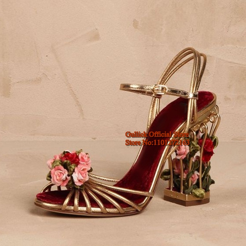 Luxury Bird Cage ผู้หญิงรองเท้ - Strappy Heeled Sandals บทวิจารณ์และราคา